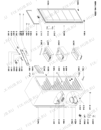 Схема №1 WVE1610W (F090750) с изображением Инструкция по эксплуатации для холодильника Indesit C00355167