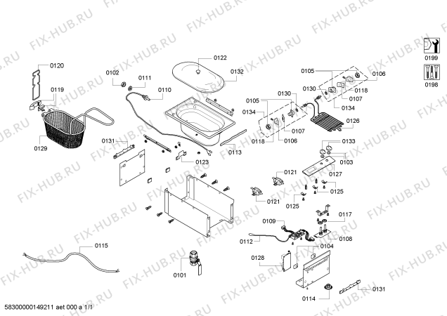 Схема №1 VF230411 с изображением Уплотнитель для электропечи Bosch 00173175