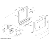 Схема №5 SMI68M55EU с изображением Передняя панель для электропосудомоечной машины Bosch 00704236