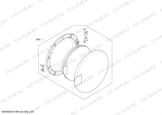 Схема №4 WT44C000EE с изображением Опорная рама барабана для сушилки Bosch 00248693