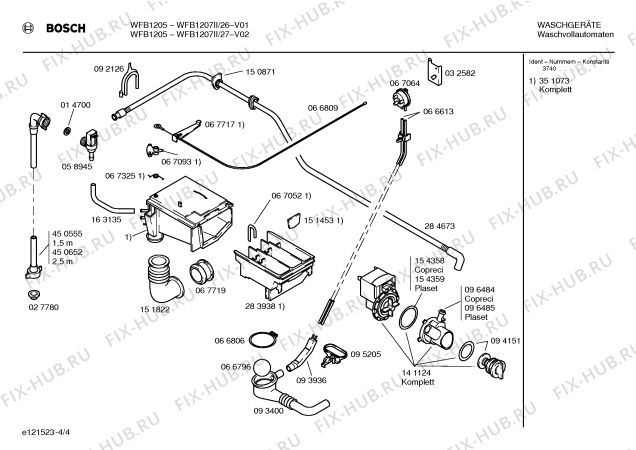 Взрыв-схема стиральной машины Bosch WFB1207II - Схема узла 04