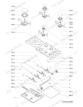 Схема №1 AKM 210/NB с изображением Втулка для электропечи Whirlpool 481944238861