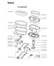 Схема №2 VC102670/90 с изображением Запчасть для электропароварки Tefal SS-995796