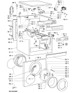 Схема №1 AWM 365 с изображением Клавиша для стиральной машины Whirlpool 481941258639