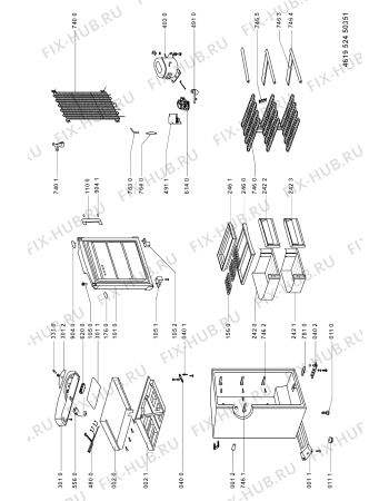 Схема №1 AFG 4600 с изображением Дверь для холодильной камеры Whirlpool 481241619262