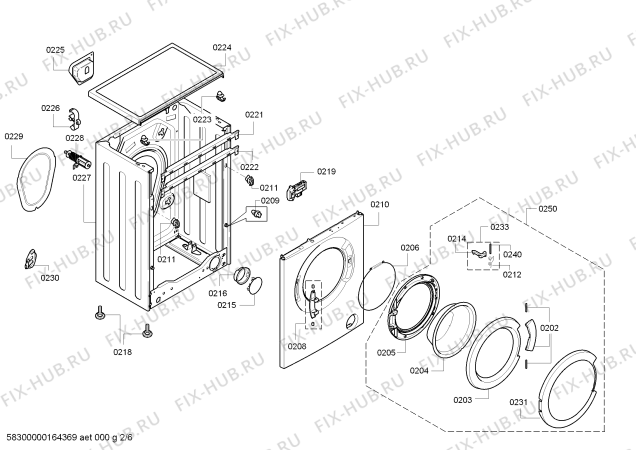 Схема №5 WS10G160OE iQ 300 с изображением Кабель для стиралки Siemens 00626597