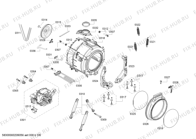 Схема №5 WDU28540NL с изображением Панель управления для стиральной машины Bosch 11025070