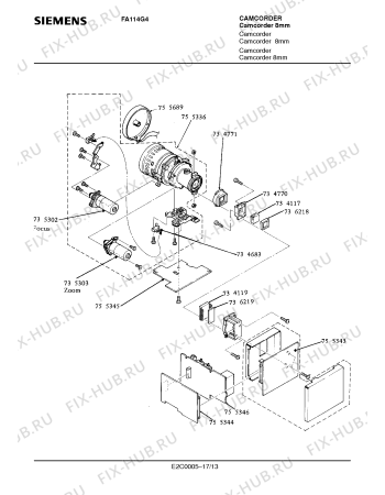 Схема №15 FA118G4 с изображением Мотор для видеоэлектроники Siemens 00735302