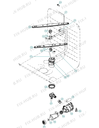 Взрыв-схема посудомоечной машины Gorenje D5534 FI JP   -Titanium (900004548, DW90.2) - Схема узла 03