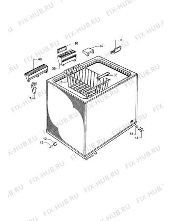 Взрыв-схема холодильника Electrolux EC286S - Схема узла Section 2