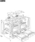 Схема №6 AP1246GWT с изображением Фиксатор для плиты (духовки) DELONGHI 094524