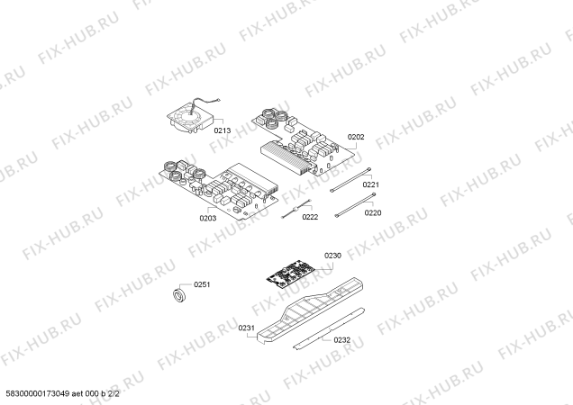 Схема №2 PIL845B17E IH6.1 - Standard с изображением Стеклокерамика для электропечи Bosch 00689790