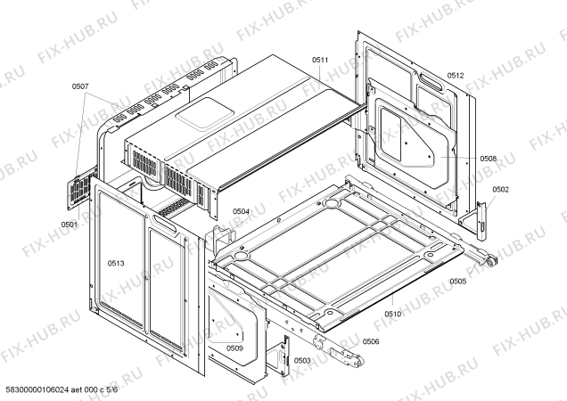 Схема №4 HEN784760 с изображением Фронтальное стекло для духового шкафа Bosch 00476055