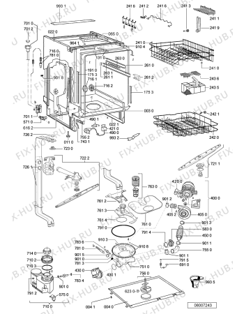 Схема №2 ADG 8516 IX -n.prod с изображением Панель для электропосудомоечной машины Whirlpool 480140100429
