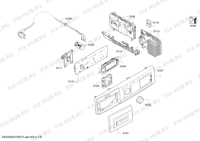 Схема №5 WTY88780NL Logixx8s с изображением Панель управления для сушилки Bosch 00708756