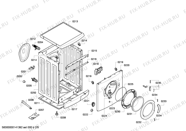 Схема №5 WAE28370EX Maxx 6 с изображением Панель управления для стиралки Bosch 00667734