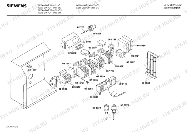 Взрыв-схема стиральной машины Siemens Ag 2WP2444 - Схема узла 02