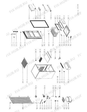 Схема №1 ARL 125/G с изображением Холдер для холодильной камеры Whirlpool 481941879365