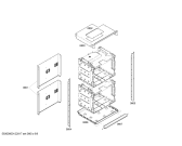 Схема №7 MED302EB с изображением Внешняя дверь для духового шкафа Bosch 00144686