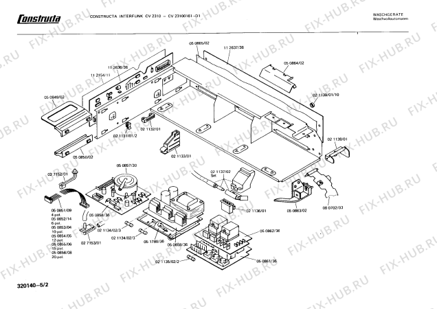 Взрыв-схема стиральной машины Constructa CV23100161 CV2310 - Схема узла 02