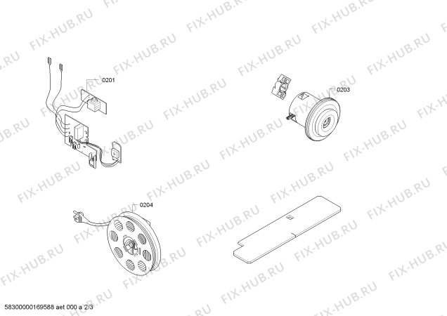 Взрыв-схема пылесоса Bosch BSG72530 Bosch Formula ProPower 2500W - Схема узла 02