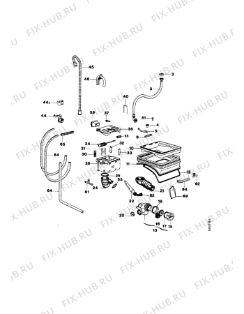 Взрыв-схема стиральной машины Aeg LAV21000 - Схема узла Water equipment