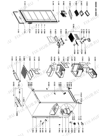 Схема №1 GKNA 245 IN с изображением Сенсорная панель для холодильника Whirlpool 481245228893