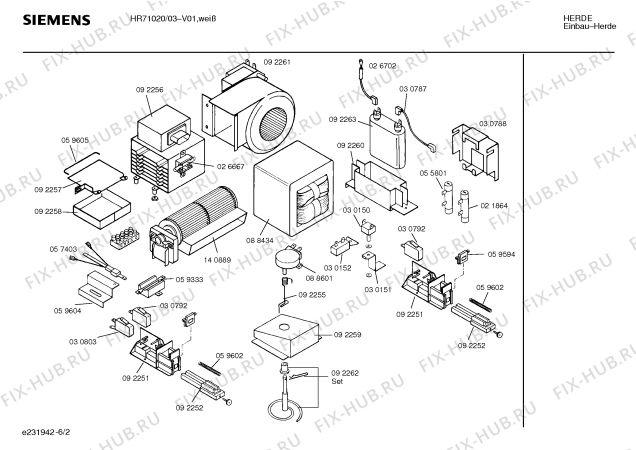 Схема №5 HR71020 с изображением Переключатель для духового шкафа Siemens 00152243