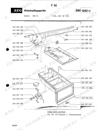 Взрыв-схема посудомоечной машины Aeg LAVSAPHIR 800SL - Схема узла Section7