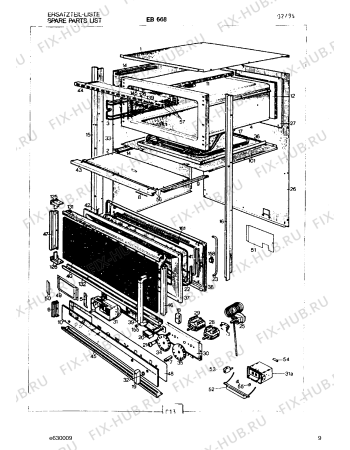 Схема №12 EB685100 с изображением Уплотнитель для электропечи Bosch 00211371