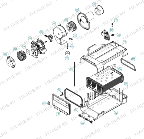 Взрыв-схема стиральной машины Asko T793C FI CE   -Titanium (200093, TD60.3) - Схема узла 02