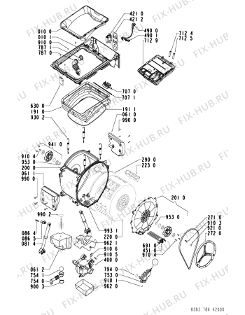 Схема №2 WATS 7860 с изображением Обшивка для стиральной машины Whirlpool 481245213991