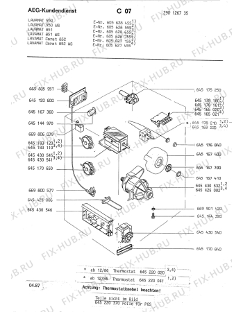 Взрыв-схема стиральной машины Aeg LAV851 - Схема узла Section4