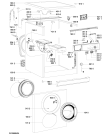 Схема №2 WAK 4612 с изображением Рамка для стиральной машины Whirlpool 481071401035