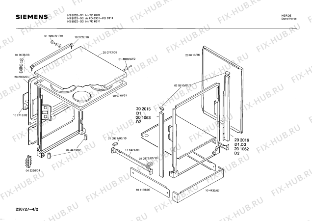 Схема №3 0750041061 EH680SW с изображением Кронштейн для плиты (духовки) Bosch 00112877