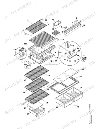 Взрыв-схема холодильника Unknown MRTD205EH - Схема узла Internal parts