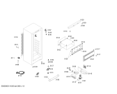 Схема №2 KSG35V20NE с изображением Дверь для холодильной камеры Bosch 00243833