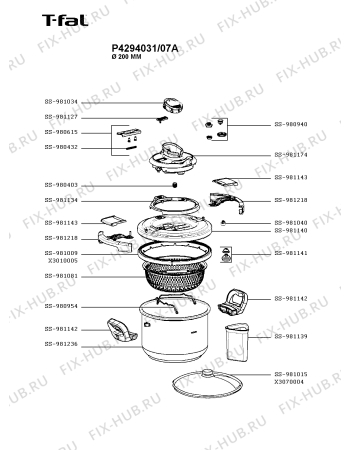 Схема №1 P4290731/07A с изображением Сотейника Seb SS-981174