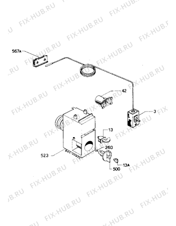 Взрыв-схема холодильника Zanussi Z6142T - Схема узла Electrical equipment