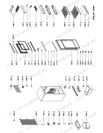 Взрыв-схема холодильника Ignis NFA 231/G - Схема узла