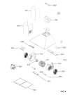 Схема №1 208355404697PRF00575 с изображением Воздуховод Whirlpool 482000000597