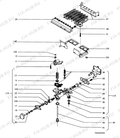 Взрыв-схема комплектующей Corbero CGE275EB/4 - Схема узла Section 5