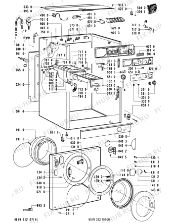 Схема №1 G2PWM1WH1 (F092351) с изображением Инструкция по обслуживанию для стиральной машины Indesit C00361795