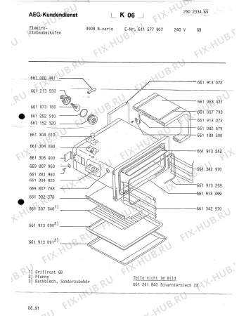 Взрыв-схема плиты (духовки) Aeg COMP.9908B GB - Схема узла Section8