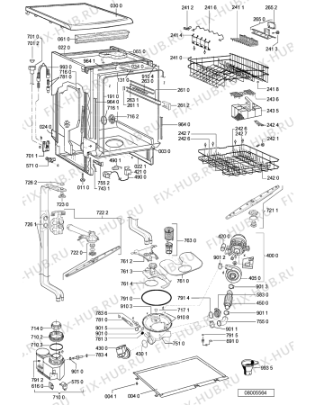 Схема №2 GSFH 1599 IN с изображением Табло для посудомоечной машины Whirlpool 481238128092