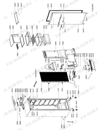 Схема №1 WVG 301/1/IX с изображением Микрокомпрессор для холодильной камеры Whirlpool 481236038785