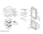 Схема №4 3KFL7653 с изображением Дверь морозильной камеры для холодильника Bosch 00479828