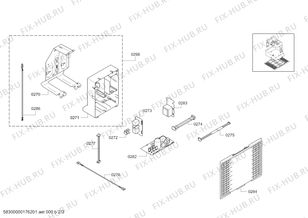 Взрыв-схема вытяжки Bosch DIB091E50 Bosch - Схема узла 02