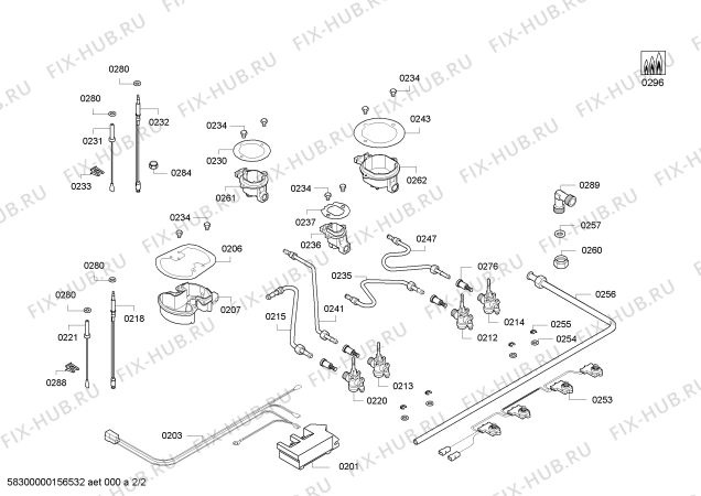 Взрыв-схема плиты (духовки) Bosch PPI716B11E 3G+1W BO T70F 2011 - Схема узла 02