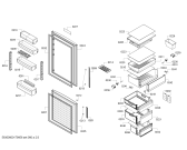 Схема №2 KGE49AL41 Bosch с изображением Дверь для холодильника Bosch 00713619
